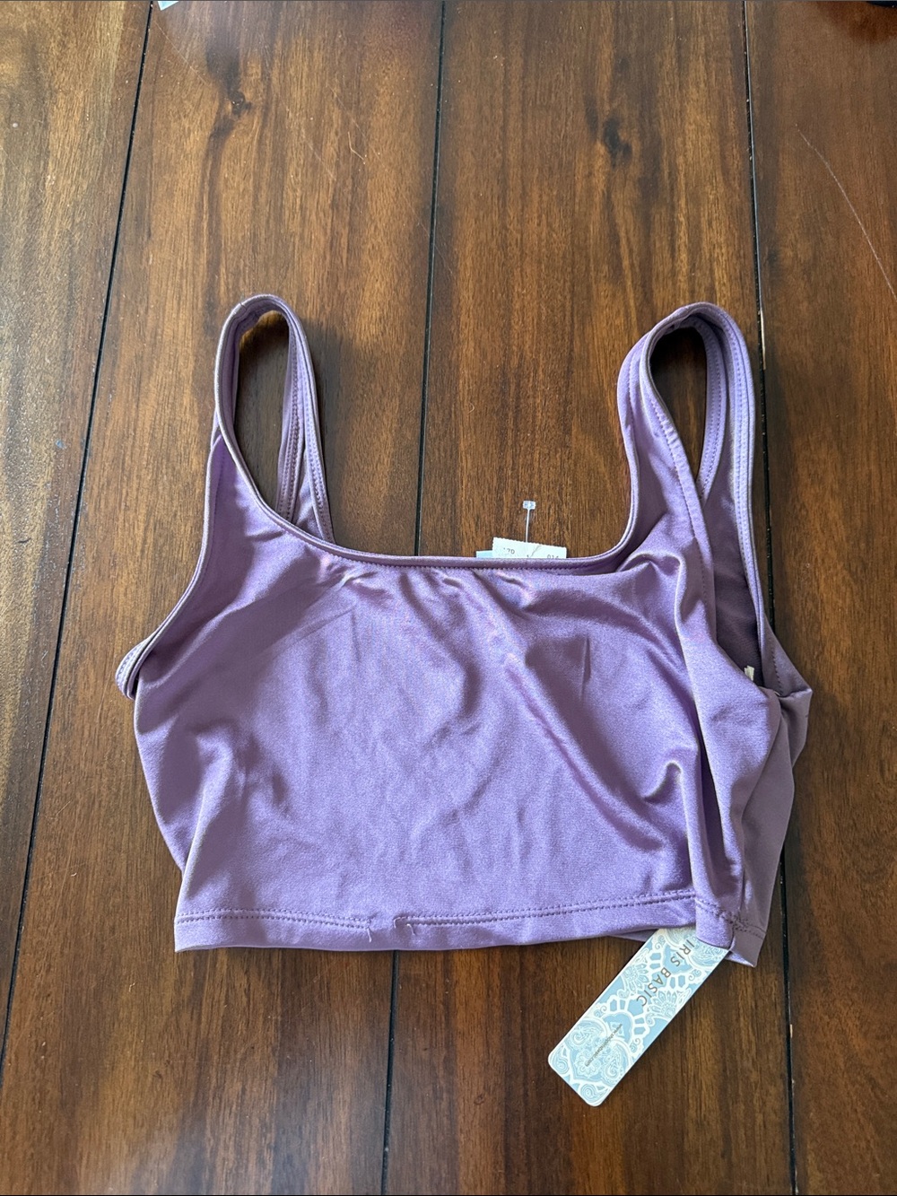 NWT‎ Iris Lavender Scoop Neck Sports Bralette Size Small